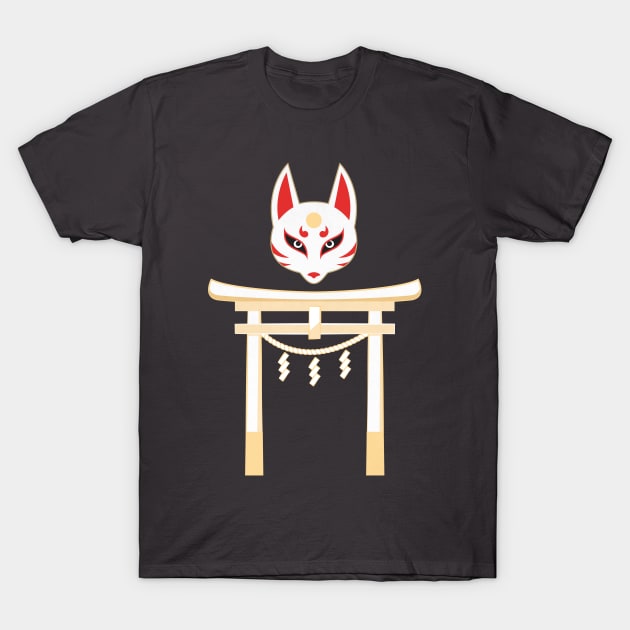 White torii gates T-Shirt by kitsune.workshop